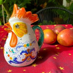 Cama Deruta Italy Vintage handmade tiny pitcher / vase